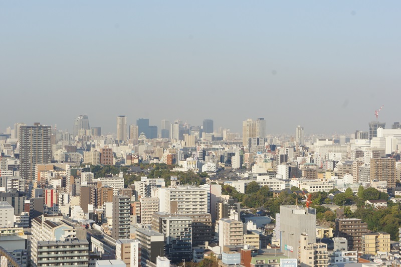 通天閣からの大阪の景色